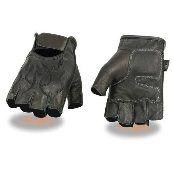 Xelement XG7501 Mens Black Leather Gloves with Rubberized Knuckles Xelement XG7501 Mens Black Leather Gloves with Rubberized Knuckles